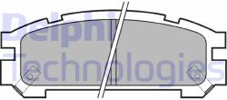 DELPHI set placute frana, frana disc DELPHI LP814 (LP814)