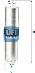 UFI filtru combustibil UFI 31.857. 04 - automobilus