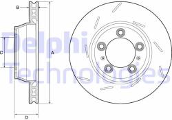 DELPHI Disc frana DELPHI BG9164C (BG9164C)