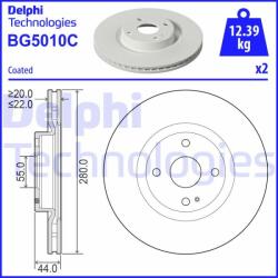 DELPHI Disc frana DELPHI BG5010C (BG5010C)
