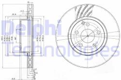 DELPHI Disc frana DELPHI BG3756 (BG3756) - automobilus