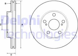 DELPHI Disc frana DELPHI BG4711C (BG4711C) - automobilus