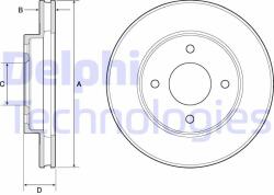 DELPHI Disc frana DELPHI BG4742C (BG4742C)