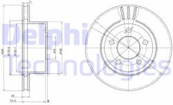 DELPHI Disc frana DELPHI BG3533 (BG3533)