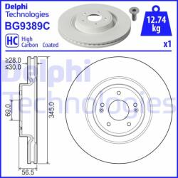 DELPHI Disc frana DELPHI BG9389C - automobilus