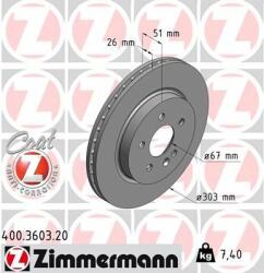ZIMMERMANN Disc frana ZIMMERMANN COAT Z 400.3603. 20 (400.3603.20)
