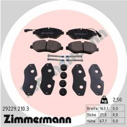 ZIMMERMANN set placute frana, frana disc ZIMMERMANN 29229.210. 3