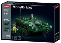 Sluban Model Bricks Army - STRV 103 harckocsi építőjáték készlet (M38-B1010)
