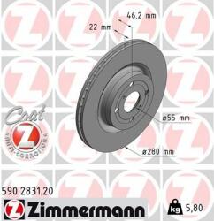 ZIMMERMANN Disc frana ZIMMERMANN 590.2831. 20