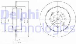 DELPHI Disc frana DELPHI BG4334C (BG4334C) - automobilus