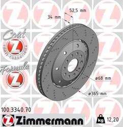 ZIMMERMANN Disc frana ZIMMERMANN 100.3340. 70