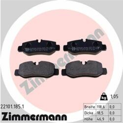 ZIMMERMANN set placute frana, frana disc ZIMMERMANN 22101.185. 1 (22101.185.1)