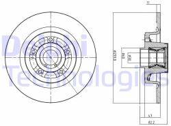 DELPHI Disc frana DELPHI BG9023RS (BG9023RS) - automobilus