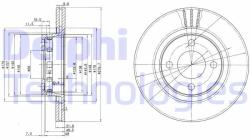 DELPHI Disc frana DELPHI BG2784 (BG2784)