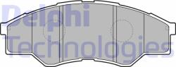 DELPHI set placute frana, frana disc DELPHI LP2060 (LP2060)