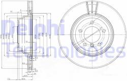 DELPHI Disc frana DELPHI BG3959 (BG3959) - automobilus