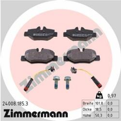 ZIMMERMANN set placute frana, frana disc ZIMMERMANN 24008.185. 3 (24008.185.3)