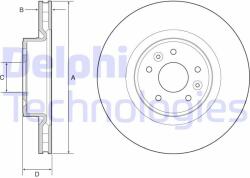 DELPHI Disc frana DELPHI BG9232C (BG9232C)