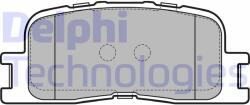 DELPHI set placute frana, frana disc DELPHI LP2703 (LP2703)