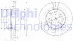 DELPHI Disc frana DELPHI BG3794 (BG3794) - automobilus