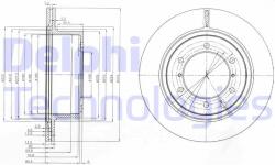 DELPHI Disc frana DELPHI BG4014 (BG4014) - automobilus
