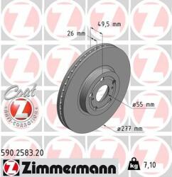 ZIMMERMANN Disc frana ZIMMERMANN COAT Z 590.2583. 20 (590.2583.20)