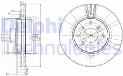 DELPHI Disc frana DELPHI BG3516 (BG3516) - automobilus