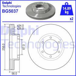 DELPHI Disc frana DELPHI BG5037 (BG5037)