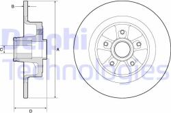 DELPHI Disc frana DELPHI BG9136RS