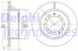 DELPHI Disc frana DELPHI BG3117 (BG3117) - automobilus