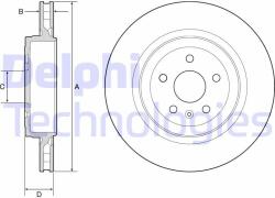 DELPHI Disc frana DELPHI BG9221C (BG9221C) - automobilus