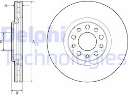 DELPHI Disc frana DELPHI BG4763C (BG4763C) - automobilus
