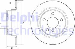 DELPHI Disc frana DELPHI BG4649C (BG4649C) - automobilus