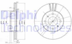 DELPHI Disc frana DELPHI BG2567 (BG2567) - automobilus