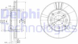 DELPHI Disc frana DELPHI BG2673 (BG2673) - automobilus