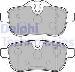 DELPHI set placute frana, frana disc DELPHI LP2163 (LP2163)