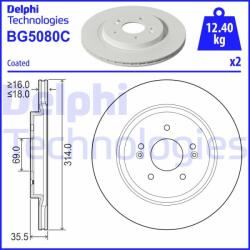 DELPHI Disc frana DELPHI BG5080C (BG5080C)