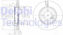 DELPHI Disc frana DELPHI BG4146C (BG4146C) - automobilus