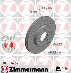 ZIMMERMANN Disc frana ZIMMERMANN SPORT Z 370.3074. 52 (370.3074.52)