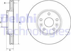 DELPHI Disc frana DELPHI BG4667C (BG4667C)