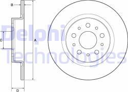 DELPHI Disc frana DELPHI BG4690C (BG4690C) - automobilus
