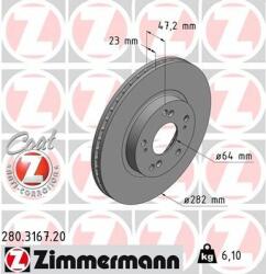 ZIMMERMANN Disc frana ZIMMERMANN COAT Z 280.3167. 20 (280.3167.20)