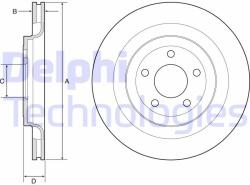 DELPHI Disc frana DELPHI BG4832C (BG4832C) - automobilus