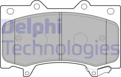 DELPHI set placute frana, frana disc DELPHI LP2712 (LP2712)