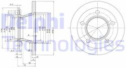 DELPHI Disc frana DELPHI BG2494 (BG2494) - automobilus