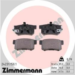 ZIMMERMANN set placute frana, frana disc ZIMMERMANN 24231.150. 1 (24231.150.1)