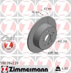 ZIMMERMANN Disc frana ZIMMERMANN COAT Z 590.2842. 20 (590.2842.20)