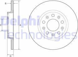 DELPHI Disc frana DELPHI BG4960C (BG4960C)