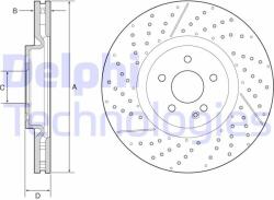 DELPHI Disc frana DELPHI BG9229C (BG9229C) - automobilus