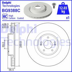 DELPHI Disc frana DELPHI BG9388C (BG9388C)